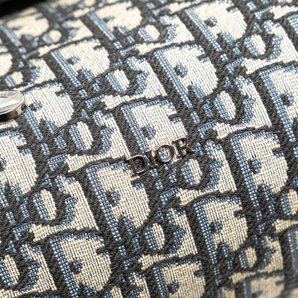 Dior Oblique Saddle Roller Crossbody Shoulder Bag Handbag 2WAY Navy Beige Black - Picture 7 of 9